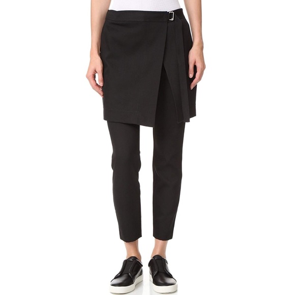 DKNY PURE WOOL-BLEND SKIRT PANT - Picture 2 of 4